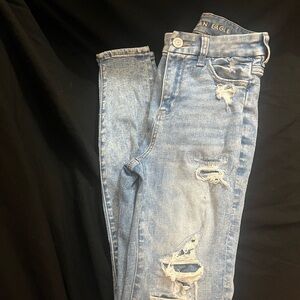 American Eagle Outfitters Light Blue High Rise Jeans
